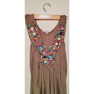 Beaded Sleeveless Top